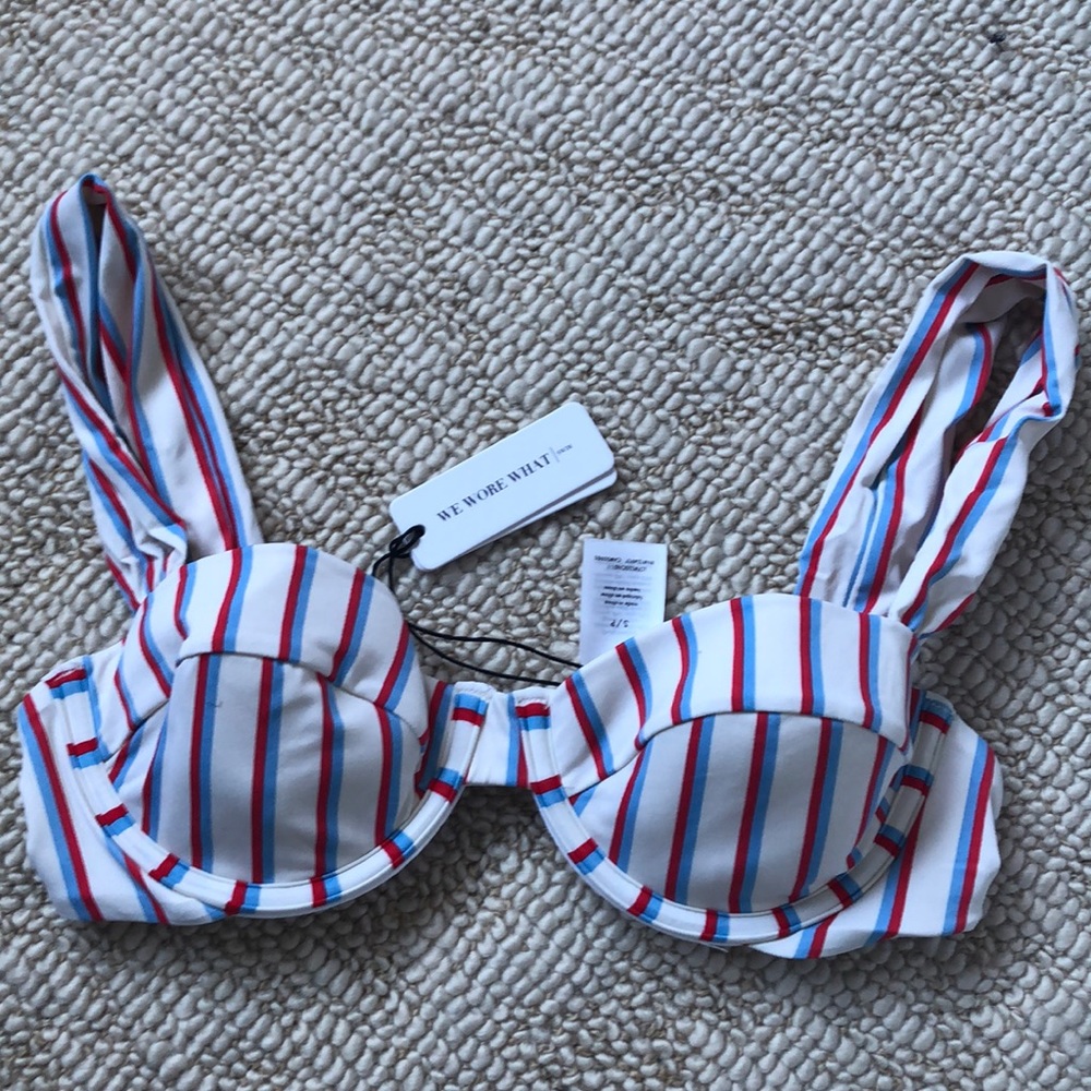 NWT WE WORE WHAT Claudia Bikini Top